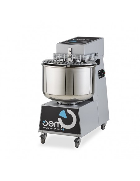 Amasadora Pizzería de 1 velocidad Trifásica con Brazo telescópico neumático OEM RB 401T EUROFRED