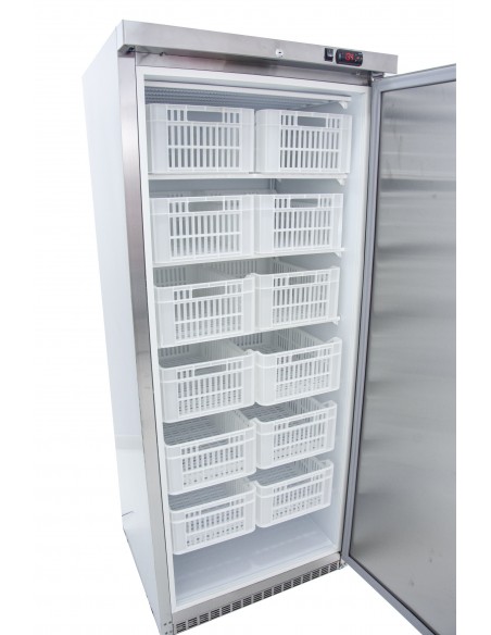 Armario Congelador Vertical Acero Inoxidable con 12 Cestas MAF600SS-C