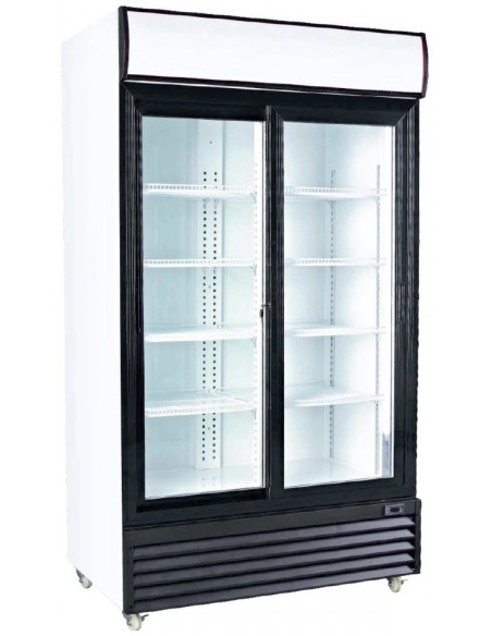 Armario Expositor Refrigerado 2 Puertas Correderas Vidrio CSD1000S