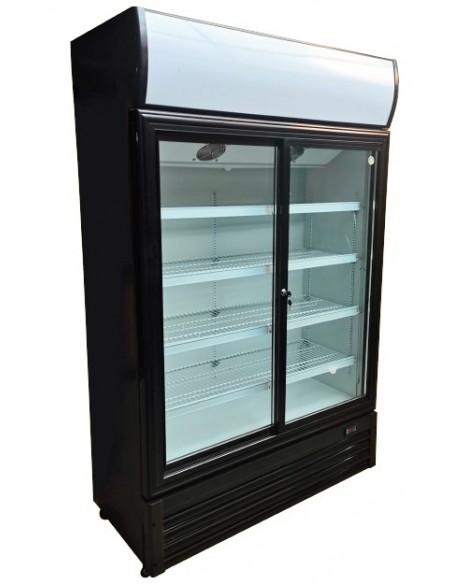 Armario Expositor Refrigerado 2 Puertas Pivotantes Vidrio ADRE1000VTE