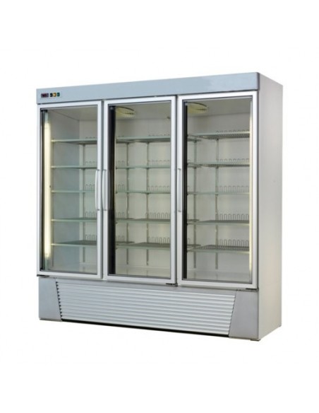 Armario Expositor Refrigerado con Puertas de Cristal 1580 litros 2 metros Conservación EV 1600 NT EUROFRED