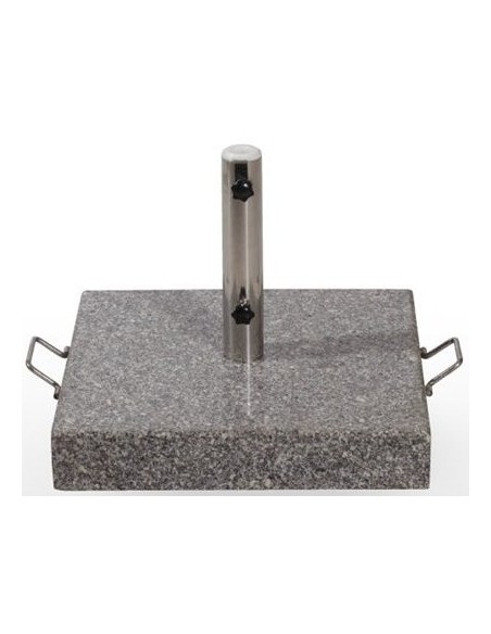 Base de granito 55kg con asas laterales y 2 ruedas EXTENSIBLE-ALU2,5X2,5-BASE55K