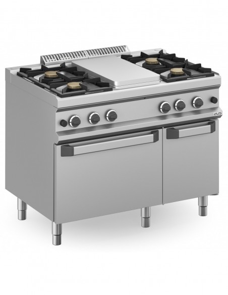 Cocina a Gas con Horno a Gas con Plancha Lisa de 1 fuego central Línea MAGISTRA PLUS 700 MFB711MFG4XL MBM