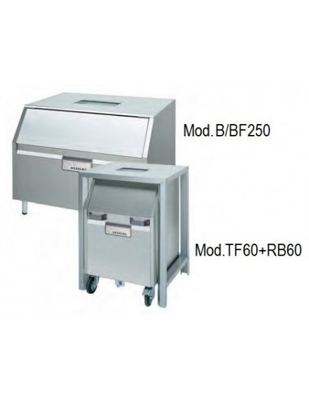 Depósito para Fabricadores de hielo Granulado B/BF-TF/RB DIFRIHO
