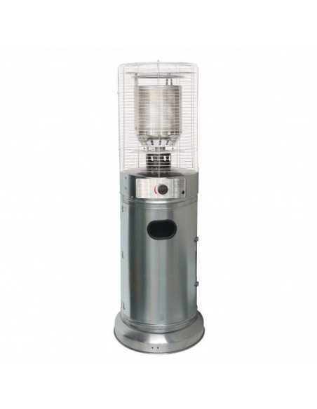 Estufa Exterior Baja para terrazas de 11 kw color Inoxidable
