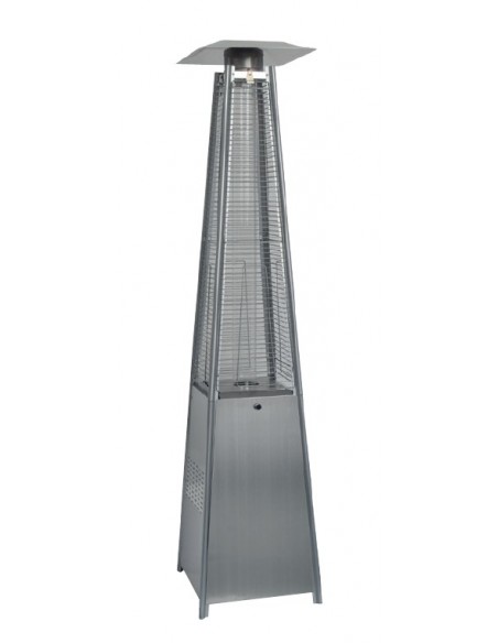 Estufa Exterior para Terraza con Diseño en Pirámide de 13kw color INOX