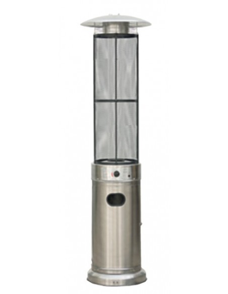 Estufa Exterior para Terraza con Diseño Redonda de 11kw color Inox