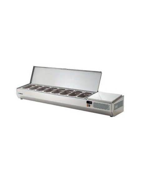 Expositores refrigerados de ingredientes para ensaladas y pizzas +4°C a +8°C EIV-EIT EDENOX