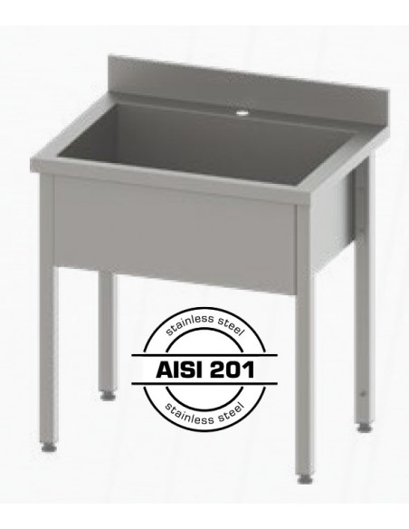 Fregadero Con Seno Profundo Desmontado de INOX