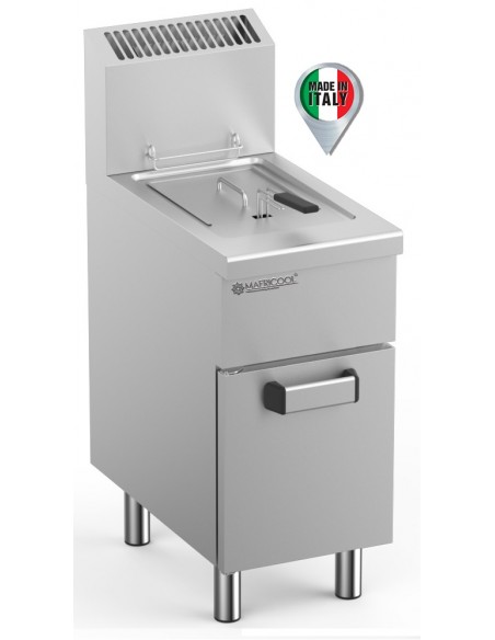 Freidora a Gas 1 cuba de 14 Litros Potencia 13kW MAFELFRG74A MAFRICOOL