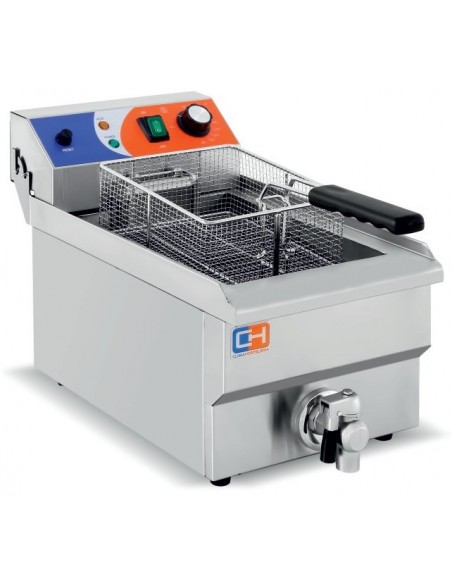 Freidora Eléctrica con Grifo de Vaciado Línea PEKÍN EF-1V-SIMPLE
