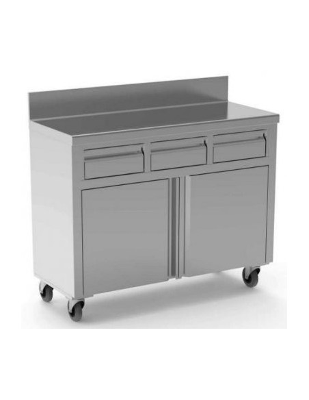 Mesa de Apoyo y Servicio de terraza con Puertas y Cajones MTC50 ERATOS