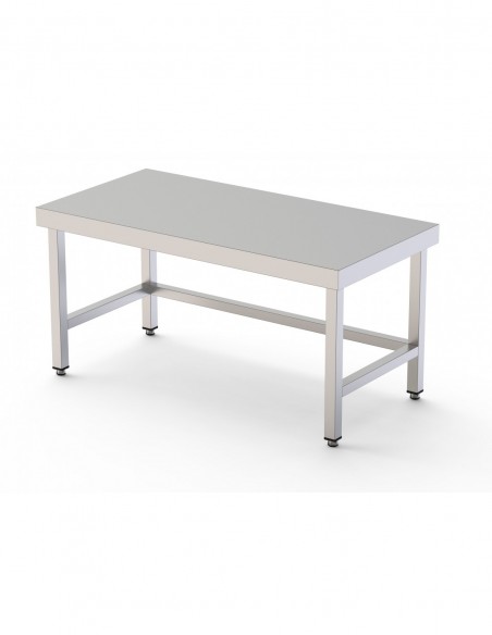 Mesa de Trabajo Acero Inoxidable Baja Central Sin Estante