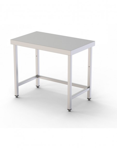 Mesa de Trabajo Acero Inoxidable Central Sin Estante