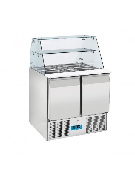 Mesas frías Pizzas/Ensaladas COOL HEAD de Conservación CRQ9A EUROFRED