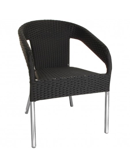 Silla Bistro de mimbre cruzada CG223 Bolero (Lote de 4 uds)