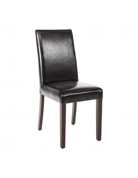 Silla de comedor símil cuero negro GF954 Bolero (Juego de 2)