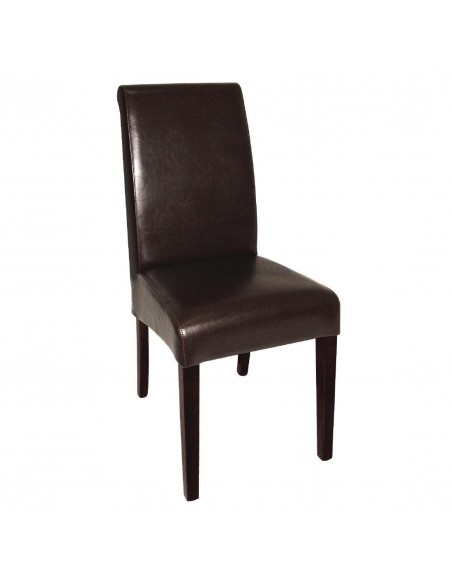 Silla de cuero con respaldo curvo GF956 Bolero (Juego 2)