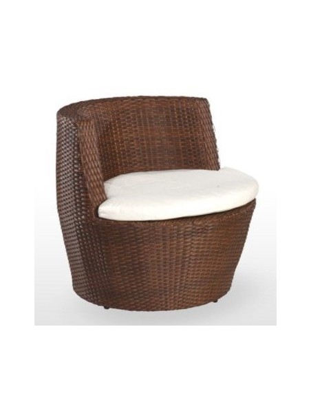 Sillón módulo de rattan con cojín OLBIA