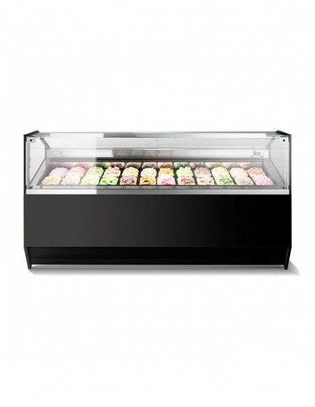 Vitrina Expositora Refrigerada Profesional para Heladerías SUPERCAPRI VG TB EUROFRED