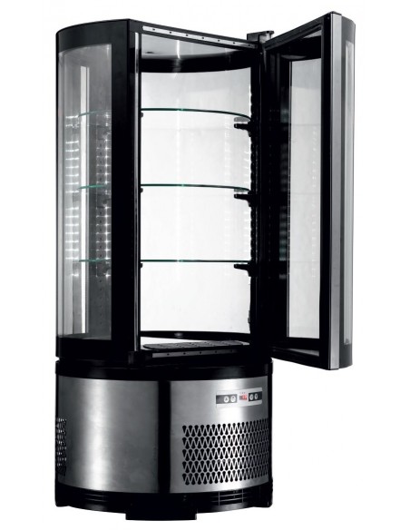 Vitrina Expositora Refrigerada Sobremesa 4 Caras Cristal Línea PEKÍN XC105R