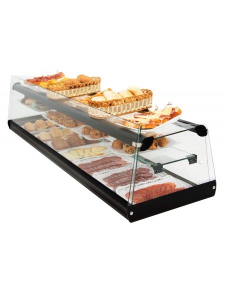 Vitrina Neutra de Cristal Recto Triple Neutra Triple