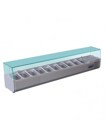 Vitrina Refrigerada de Ingredientes de 10 GN G611 POLAR.