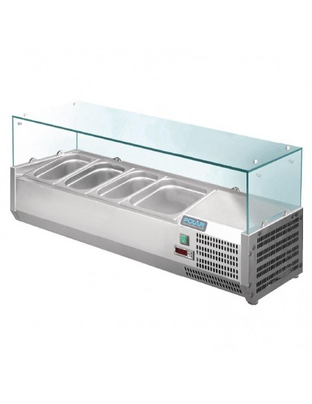 Vitrina Refrigerada de Ingredientes de 4 GN GD875 POLAR.