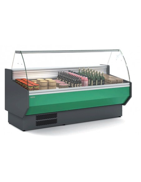 Vitrina Refrigerada Expositora Cristal Curvo Fondo 900 MAF-VED-9-C