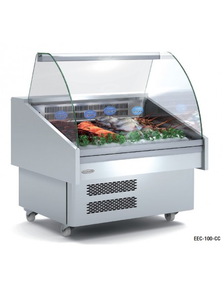 Vitrina Refrigerada Crital Curvo Pescado o Marisco MAF-EEC-CC