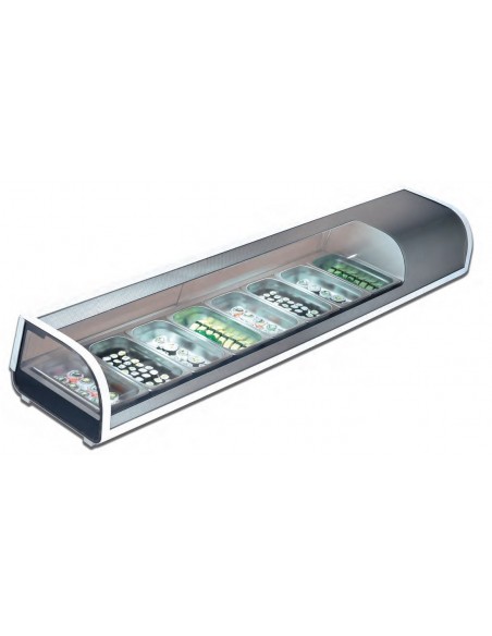 Vitrina Sobremostrador de 1800x420x265 mm MIRANDA-132 MESFRED