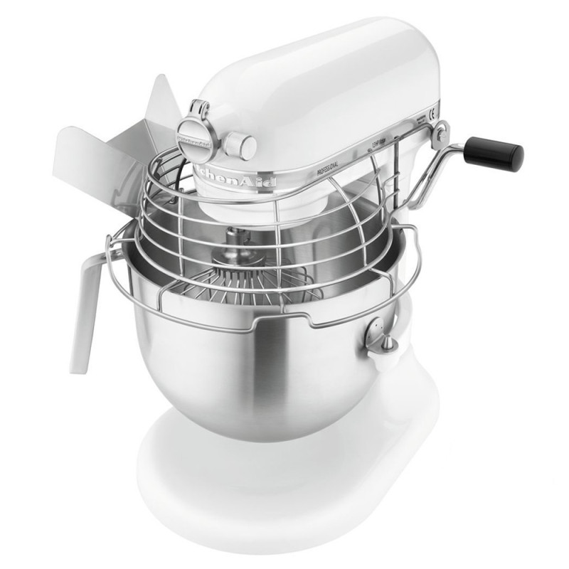 Amasadora Industrial KitchenAid 5KPM5XEWH Blanco Accesorios, 6.9 Litros. Batidora Industrial Bar, Restaurante Hostelería.