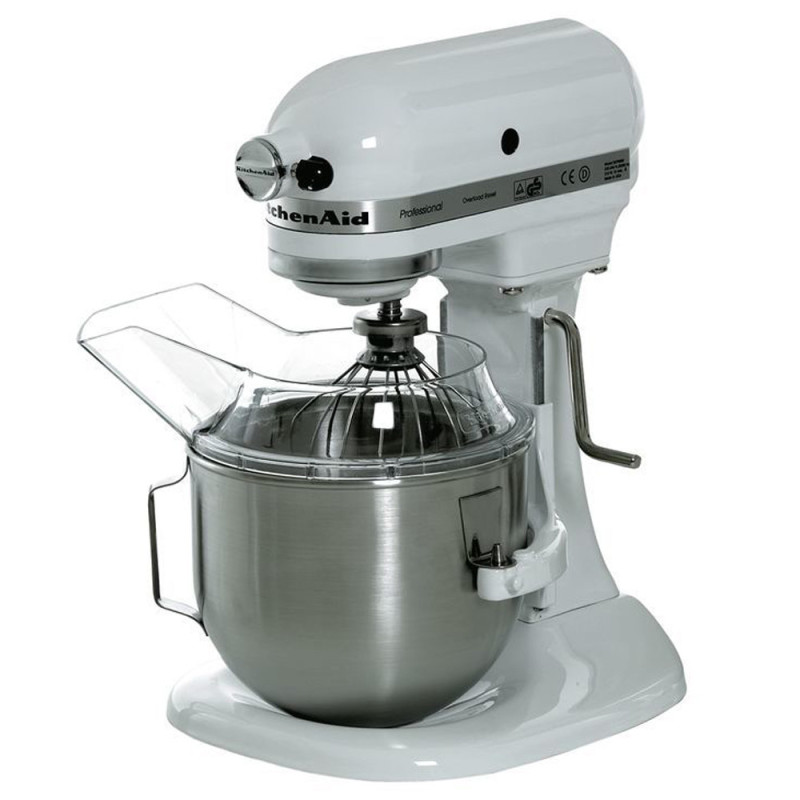 Amasadora Profesional KitchenAid 5KPM5EWH Blanco Accesorios, 4.83 Litros. Batidora Industrial Pastelería Panadería.