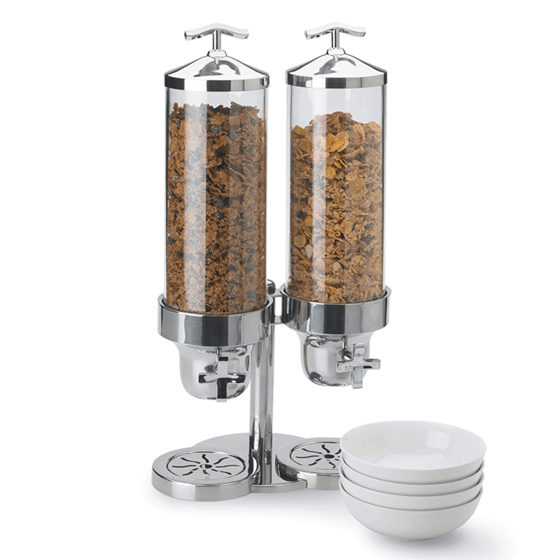Dispensador De Cereales Doble Para Buffets Y Hoteles