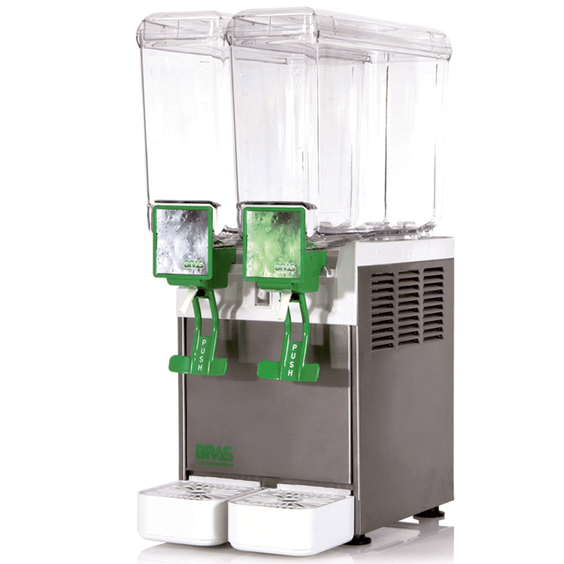 Dispensador Y Enfriador Doble Industrial De Bebidas De 8 Litros Cada Dispensador